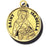 7/8-inch Solid 14kt. Gold Round Saint Isabella Medal with 14kt. Jump Ring Boxed