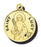 7/8-inch Solid 14kt. Gold Round Saint Lucy Medal with 14kt. Jump Ring Boxed