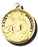 7/8-inch Solid 14kt. Gold Round Saint Margaret Medal with 14kt. Jump Ring Boxed