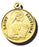 7/8-inch Solid 14kt. Gold Round Saint Faustina Medal with 14kt. Jump Ring Boxed