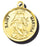 7/8-inch Solid 14kt. Gold Round Saint Martha Medal with 14kt. Jump Ring Boxed