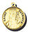 7/8-inch Solid 14kt. Gold Round Saint Patricia Medal with 14kt. Jump Ring Boxed