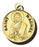 7/8-inch Solid 14kt. Gold Round Saint Rachel Medal with 14kt. Jump Ring Boxed