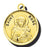 7/8-inch Solid 14kt. Gold Round Saint Rose Medal with 14kt. Jump Ring Boxed