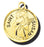 7/8-inch Solid 14kt. Gold Round Saint Susan Medal with 14kt. Jump Ring Boxed
