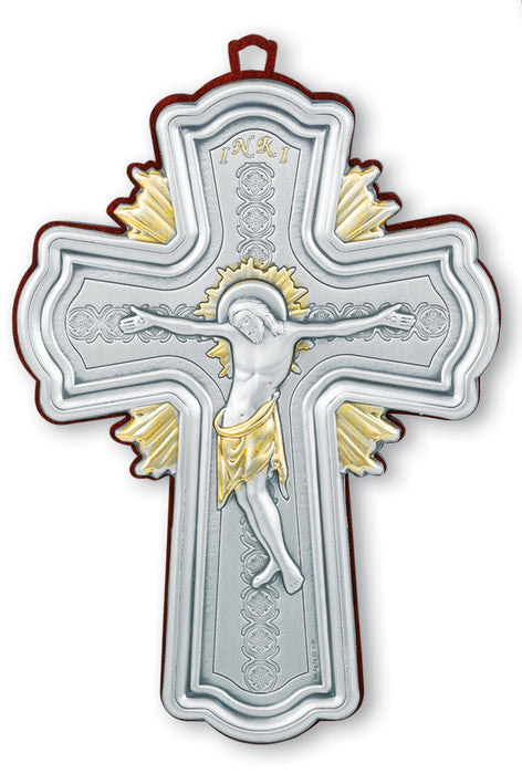 6 1/2-inch x 4 1/2-inch Sterling Silver -inchByzantine-inch Style Crucifix