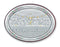 7-inch X 5-inch Sterling Silver Oval Last Supper Plaque