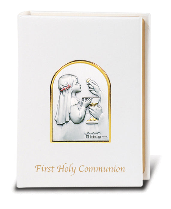 White Padded leatherette Blessed Trinity Missal