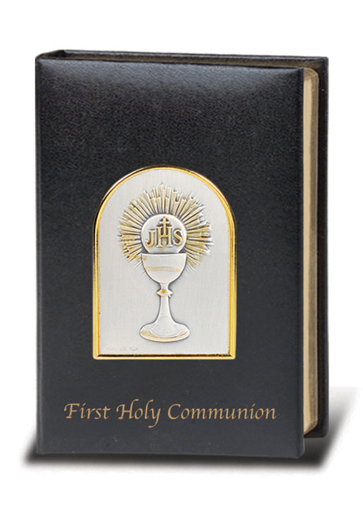 Black Padded Leatherette Blessed Trinity Missal