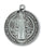 Antique Silver Saint Benedict Medal