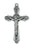 Antique Silver Crucifix with 24-inch Chain