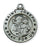 Antique Silver Saint Josephwith 20-inch Chain