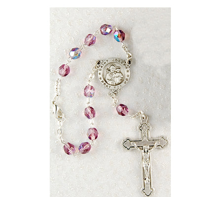St Joseph Auto Rosary/Carded