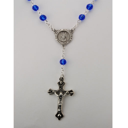 St Michael Auto Rosary Carded