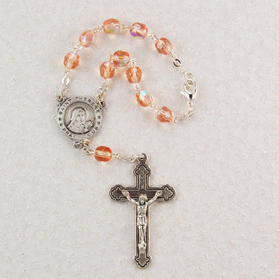 St Therese Auto Rosary/Card