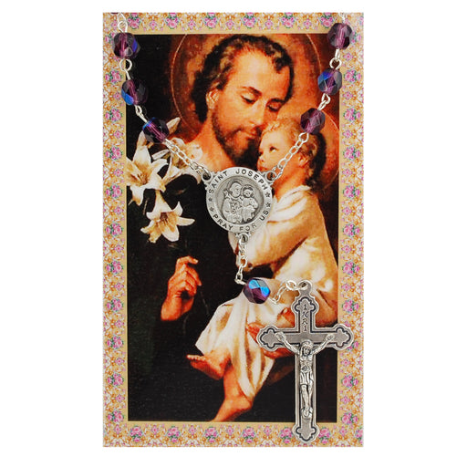 St Joseph Auto Rosary/Pr Card