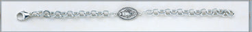 Solid Sterling Silver Link Bracelet