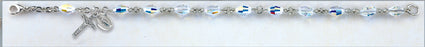 6x9mm Swarovski Crystal Rosary Bracelet