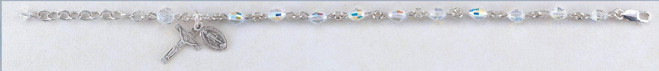 5x7mm Swarovski Crystal Rosary Bracelet