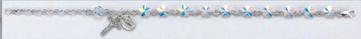 Swarovski Crystal Flower Rosary Bracelet