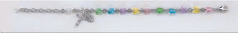 Multi Color Swarovski Crystal Butterfly Sterling Bracelet