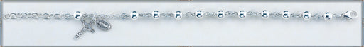 6mm High Polished Round Sterling Silver Bracelet