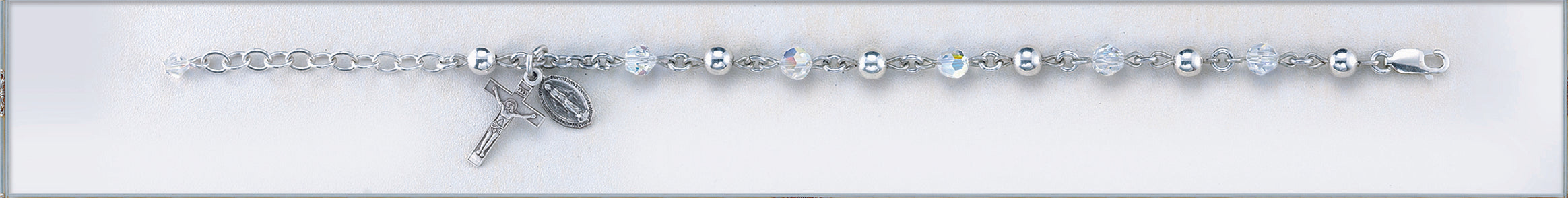 8mm Swarovski Crystal Rosary Bracelet