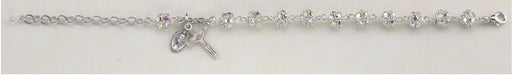 Crystal Aurora Rosary Bracelet
