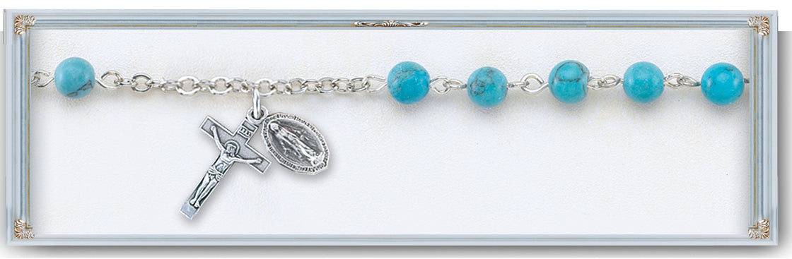 Turquoise Rosary Bracelet
