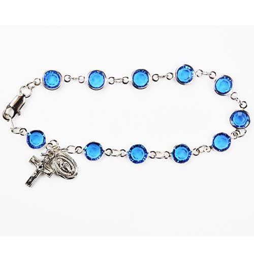 7 1/2-inch Blue Swarovski Bracelet