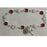 7 1/2-inch Red/Pearl Bracelet