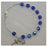 Sterling Silver Adult Blue/Sept Bracelet