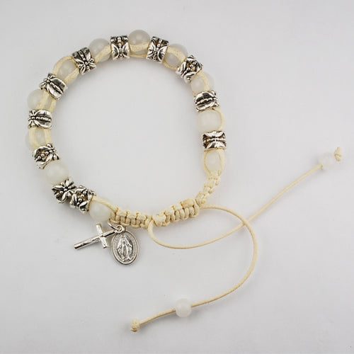 White Shamballa Bracelet
