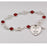 7 1/2-inch Pearl and Ruby Bracelet