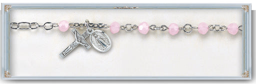5mm Rose Opal Rosary Bracelet