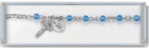 5mm Sapphire Rosary Bracelet