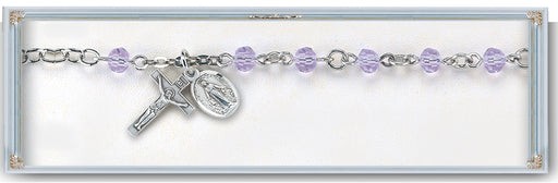 5mm Violet Rosary Bracelet