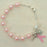 7 1/2-inch Pewter Pink Cancer Rosary