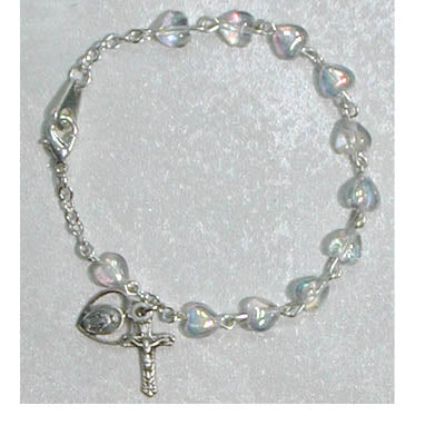 6 1/2-inch Crystal Heart Bracelet