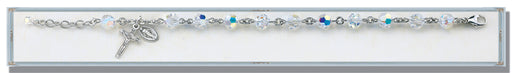 Aurora Round Faceted Swarovski Crystal Bracelet