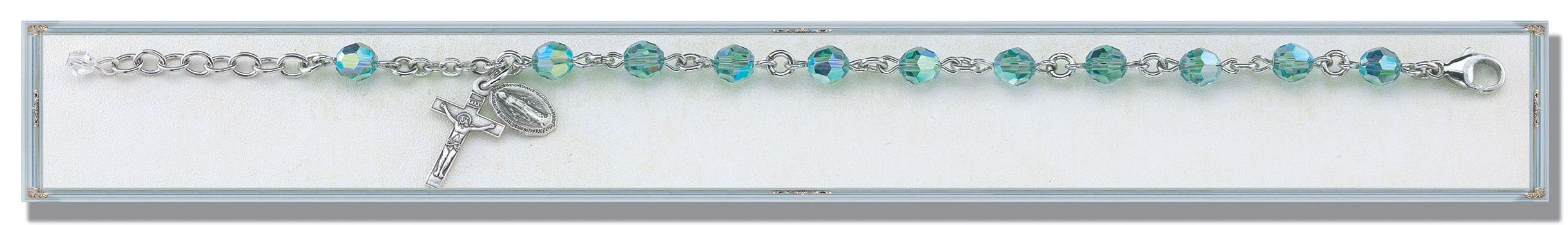 Erinite Round Faceted Swarovski Crystal Bracelet