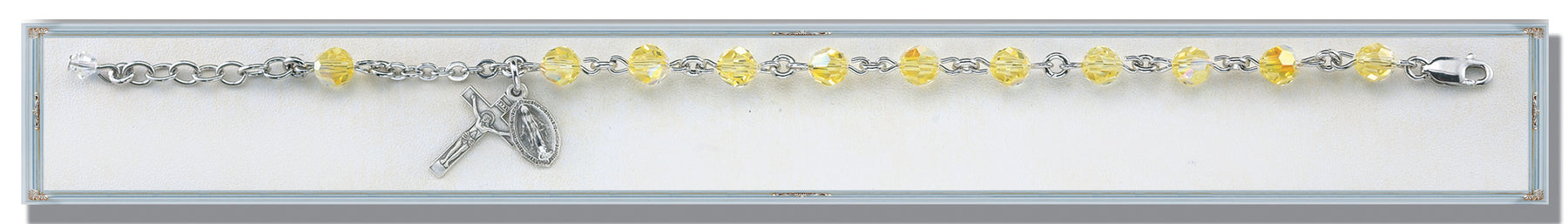 Jonquil Round Faceted Swarovski Crystal Bracelet