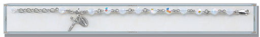 Opal Round Faceted Swarovski Crystal Bracelet