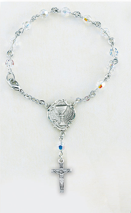 5mm Swarovski Crystal Communion Bracelet
