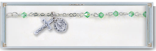 4mm Chrysolite Swarovski Crystal Bracelet