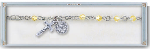 4mm Jonquil Swarovski Crystal Bracelet