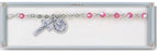 4mm Pink Swarovski Crystal Bracelet