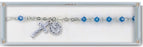 4mm Sapphire Swarovski Crystal Bracelet