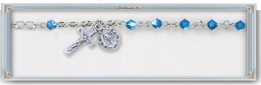 4mm Tanzanite Swarovski Crystal Bracelet