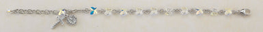 6mm Crystal Swarovski Butterfly Rosary Bracelet